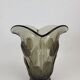 Art Deco glass tulip vase Czechoslovakia