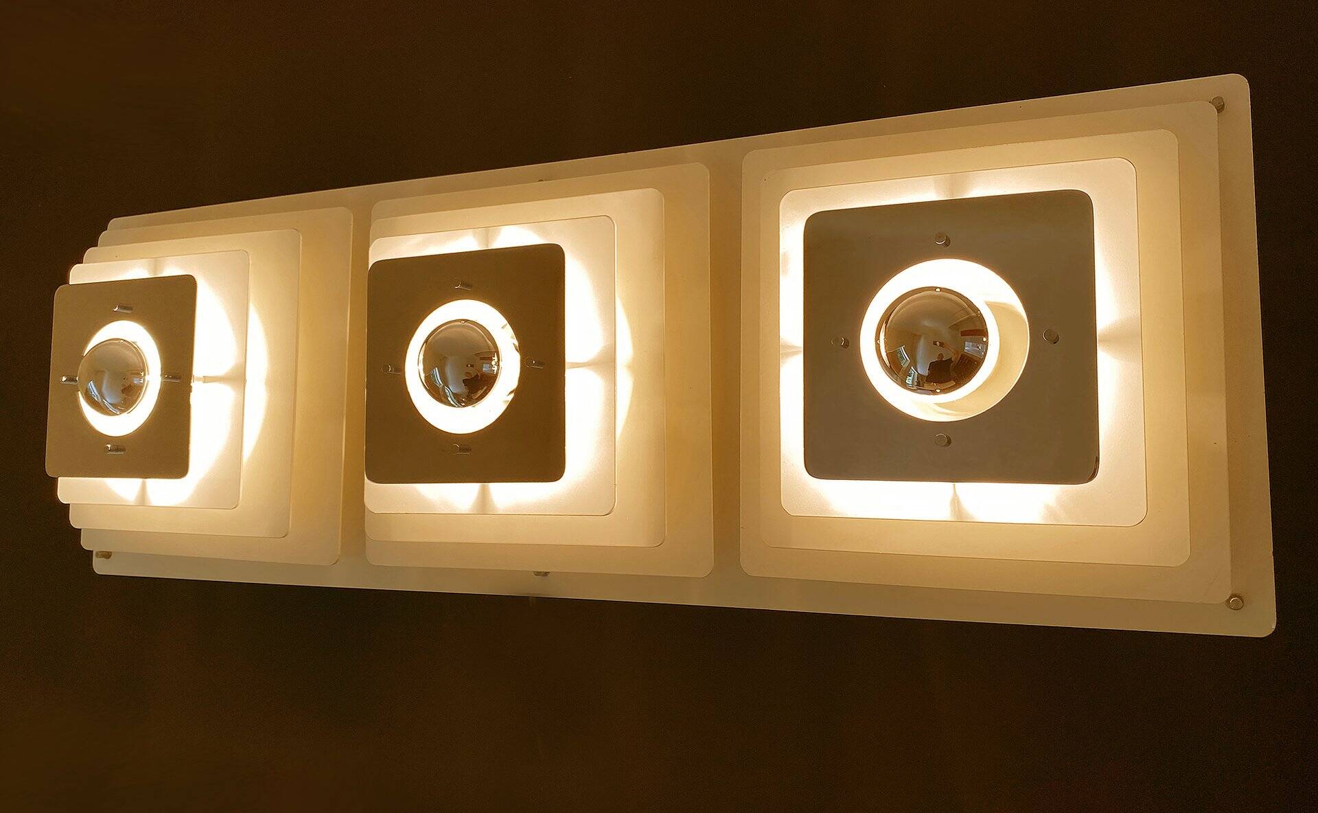 Large Space Age wall light, 1970s