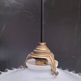 Opaline glass pendant light