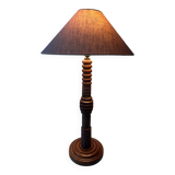 Vintage turned wood lamp