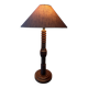 Vintage turned wood lamp