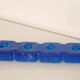 Swedish glass candle holder by Nybro Glasbruk 1970