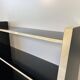 Bibliothèque Art Déco italienne en parchemin et laque noire