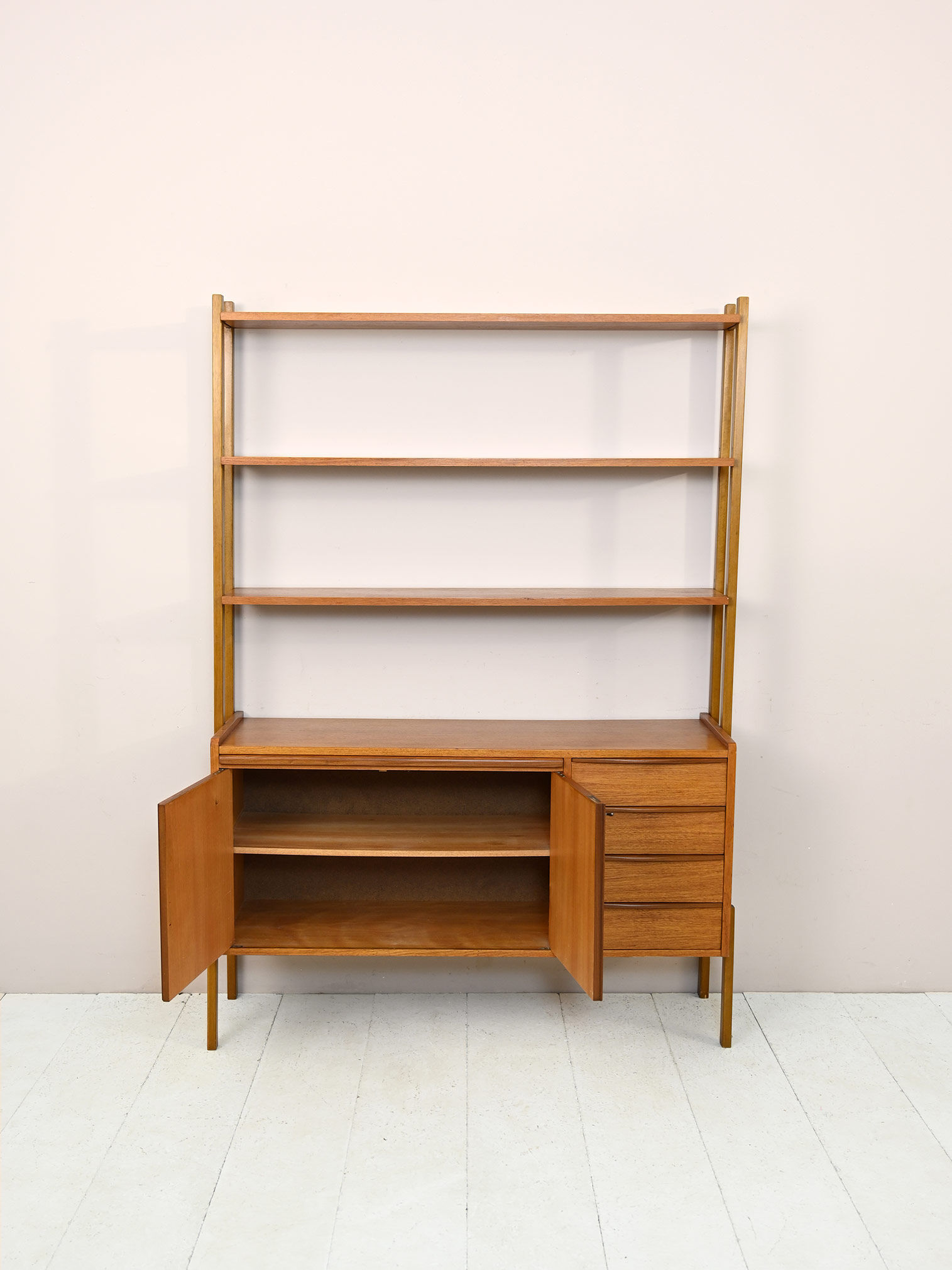 Sideboard bookcase with pull-out desk