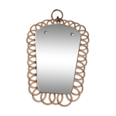 Rattan mirror
