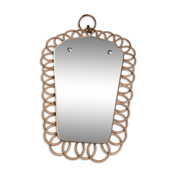 Miroir rotin