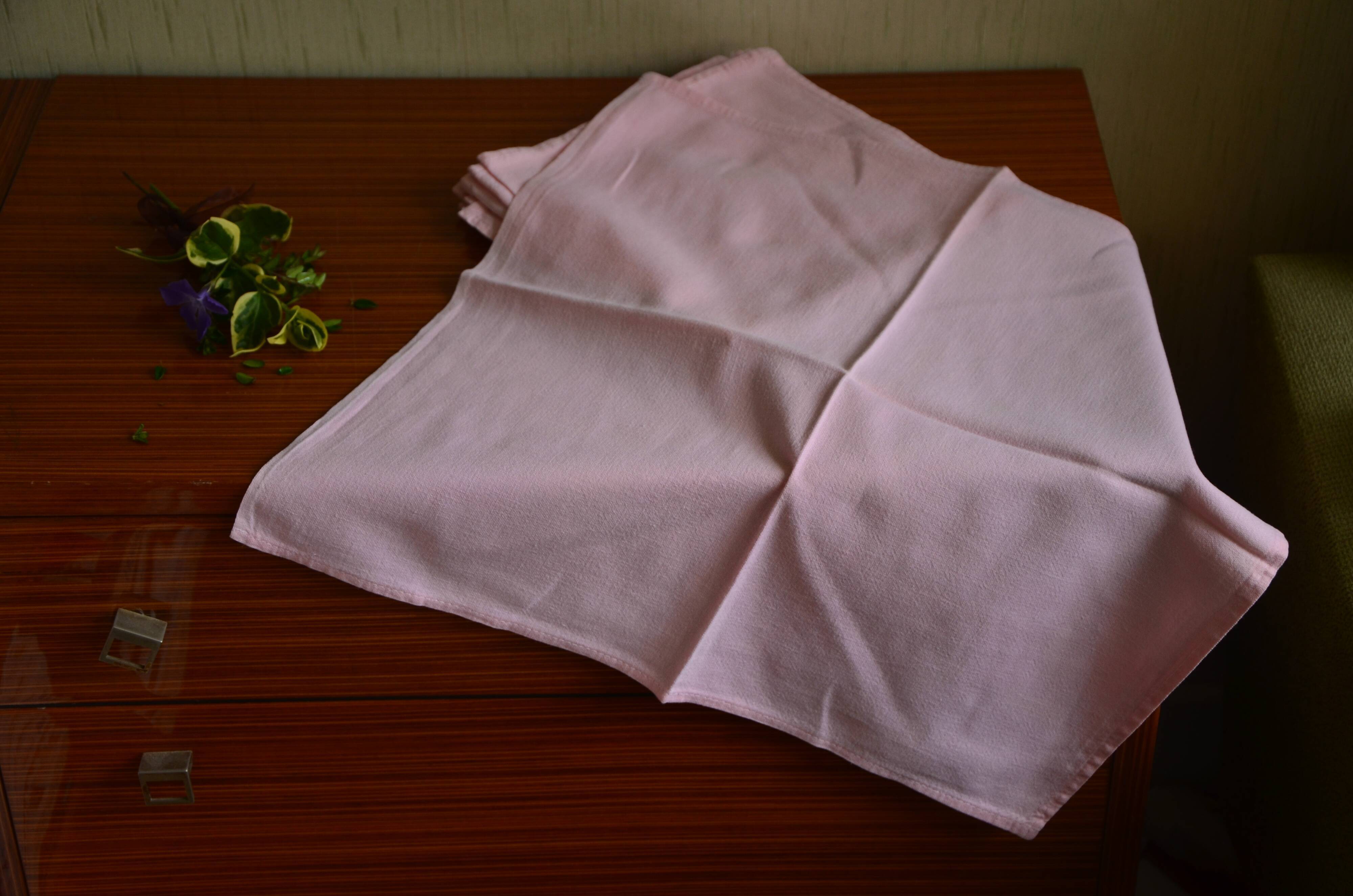 Lot de 4 serviettes rose