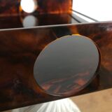 Tray in lucite tortoiseshell way circa 1970