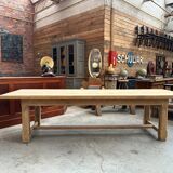 Very large solid oak farm table