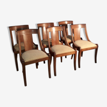 Serie de 6 chaises gondoles