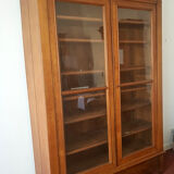 Glazed library in gilded oak