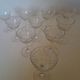 10 crystal Porto glasses from Baccarat, model Magenta Grain De Riz.