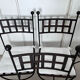 Set of 6 wrought iron chairs