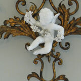 Applique murale metal doré