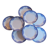 Assiettes terre de fer Boch 1890