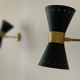 Pair of black Italian diabolo appliques