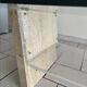 Mid-century travertine coffee table