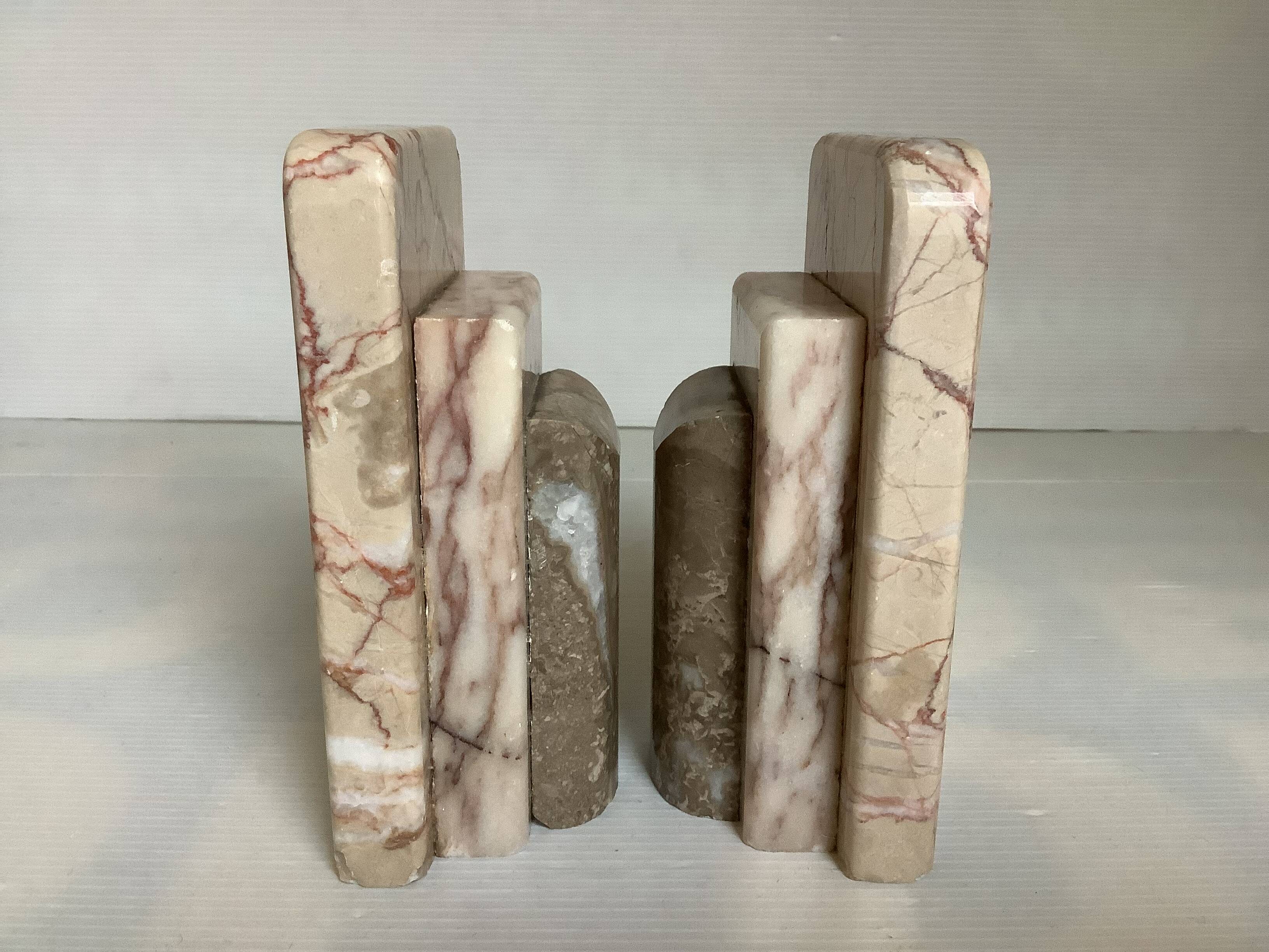 Pair of marble bookends