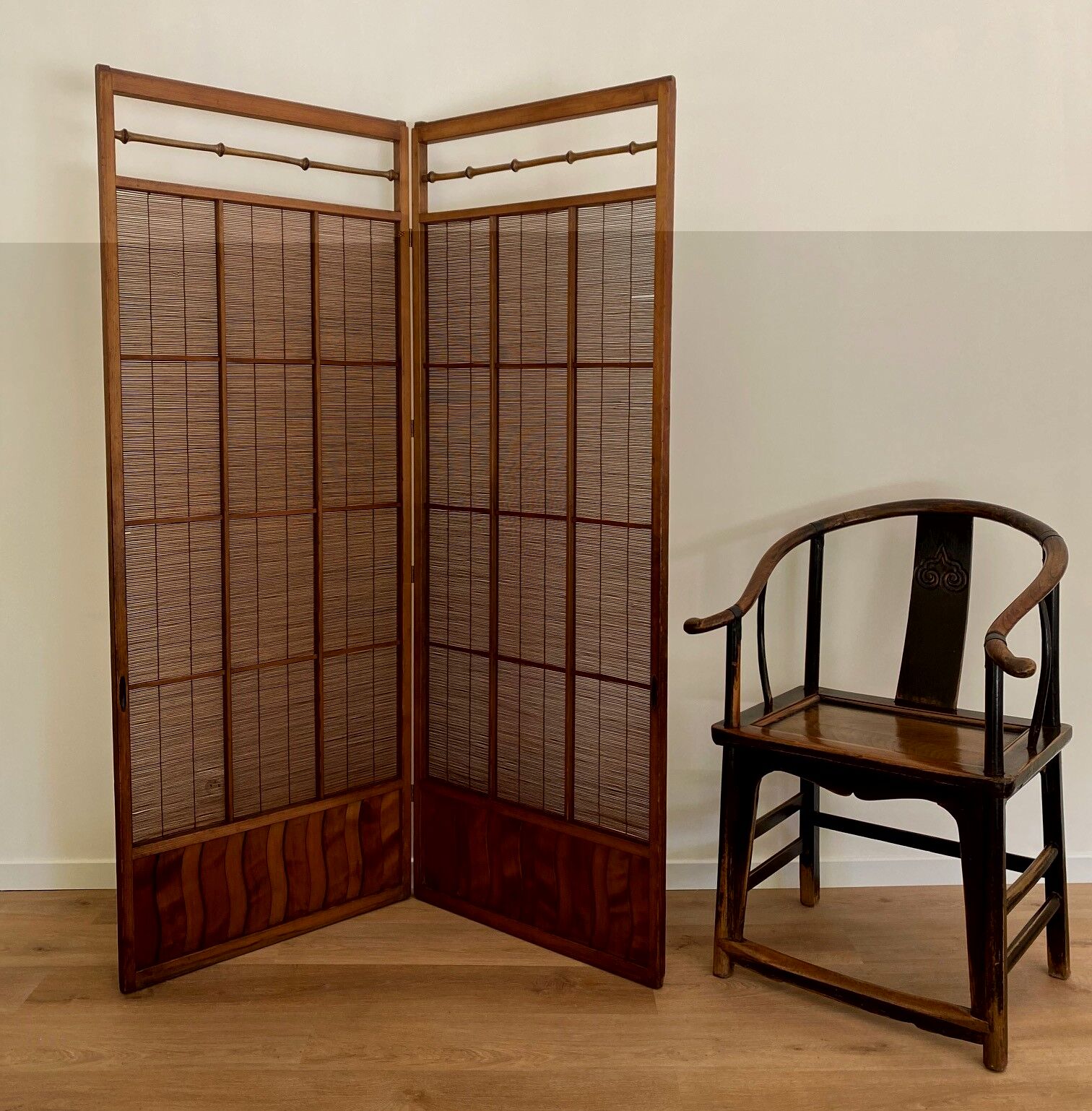 Japanese bamboo screen