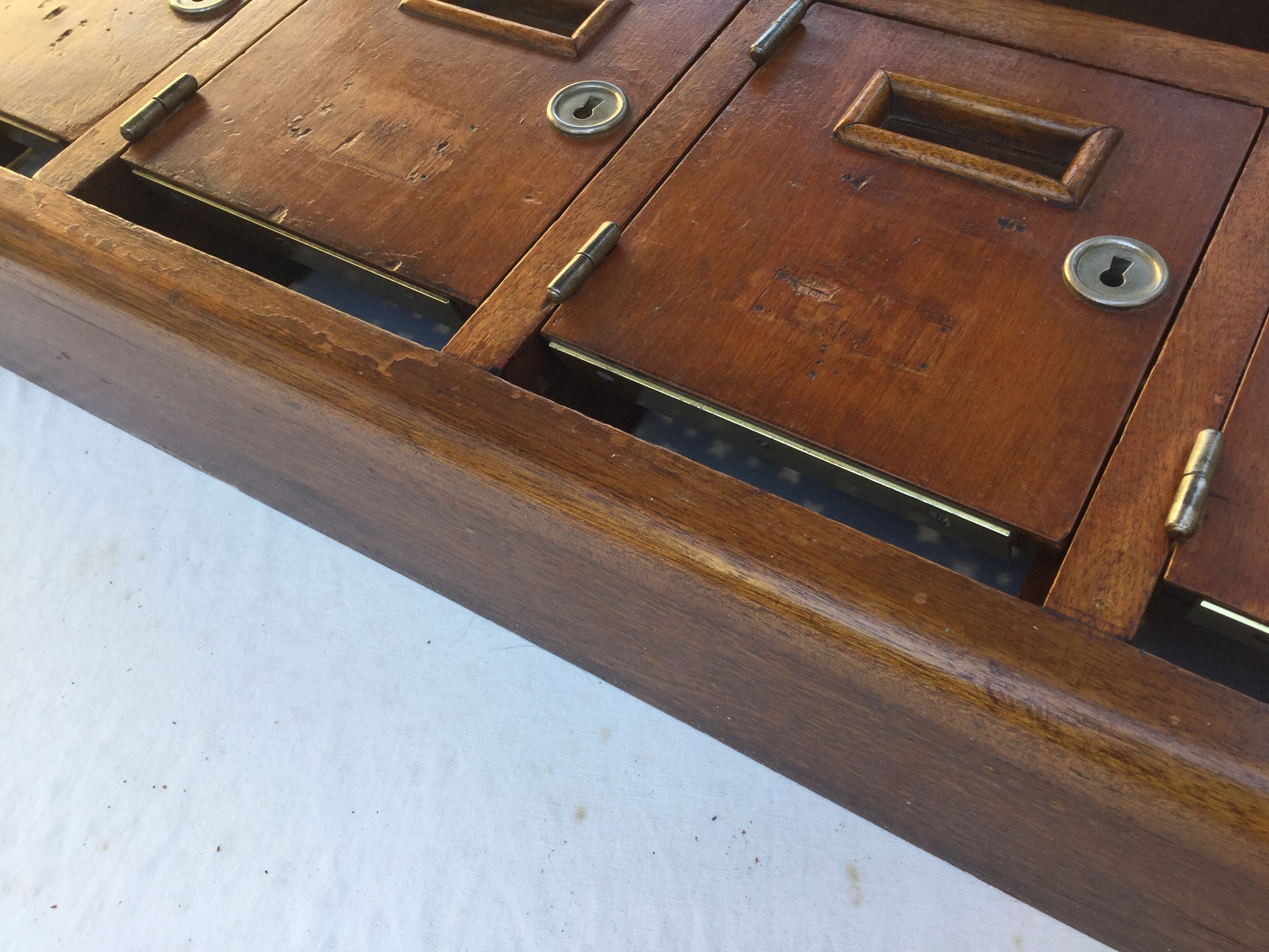 Old building mailboxes