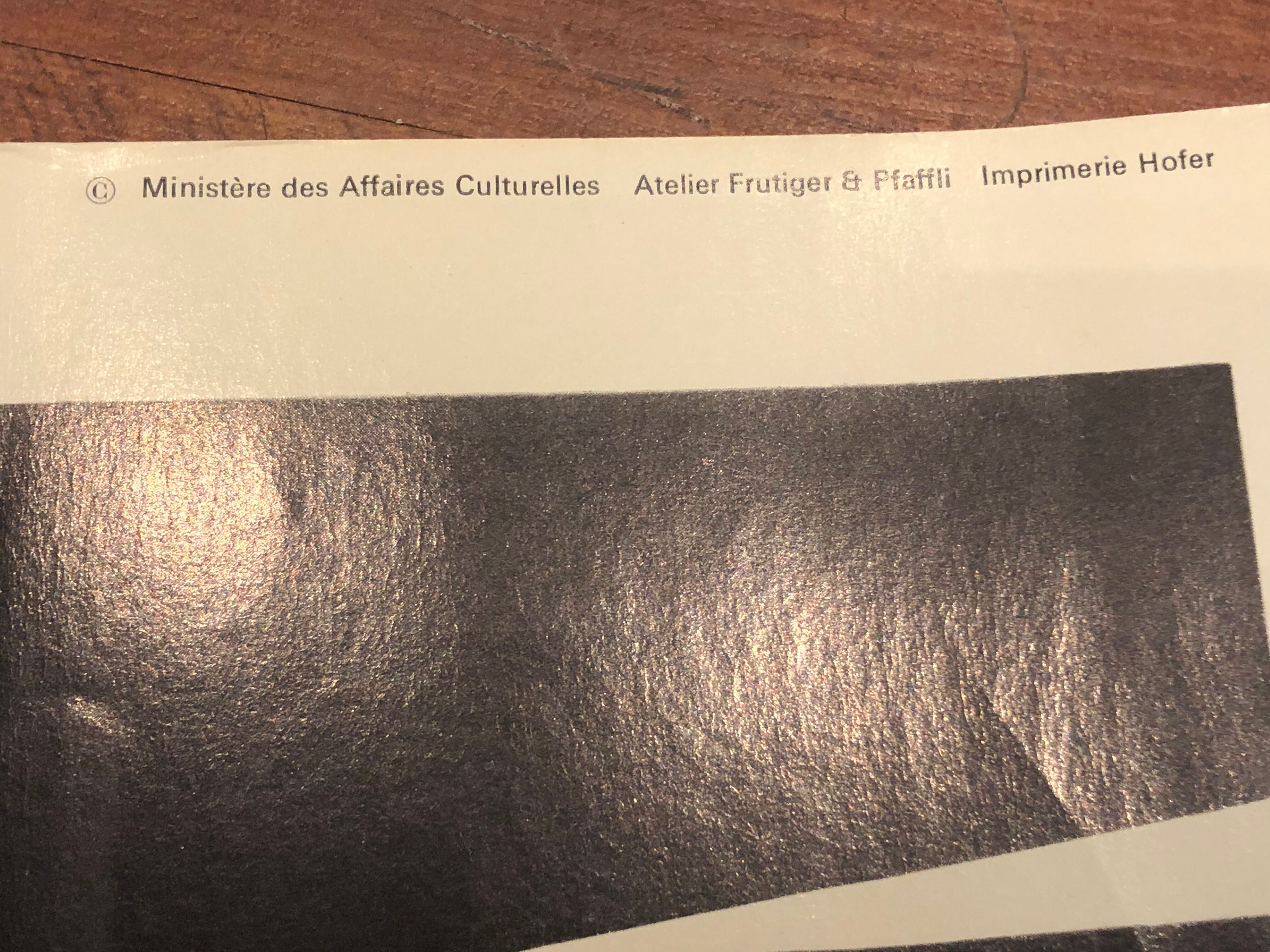 Original POSTER NAUM GABO National Museum of Modern Art in Paris 1971 / 1972 in TBE