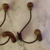 2 old coat hooks