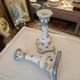 2 porcelain candlesticks