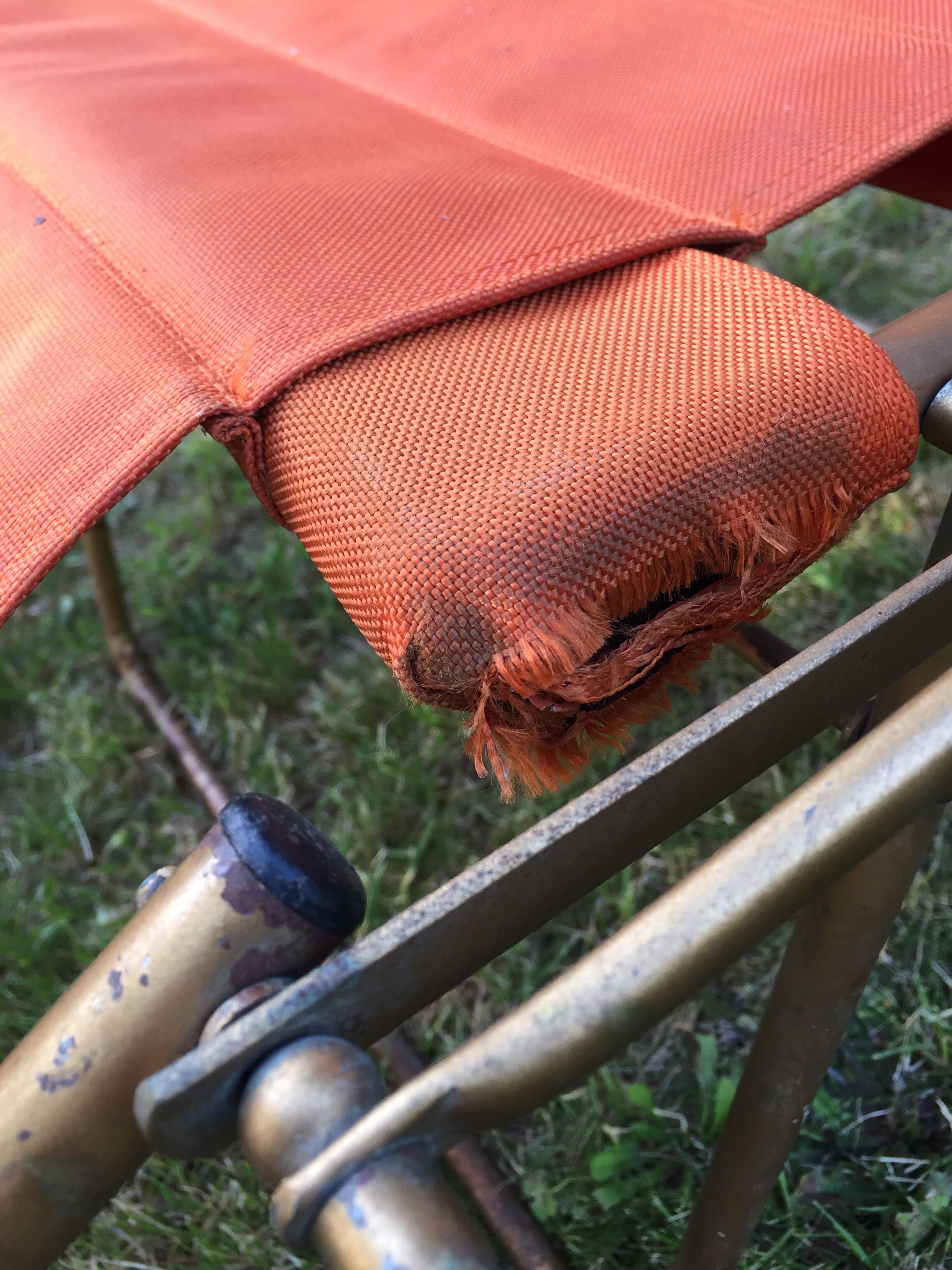 Vintage camping long chair