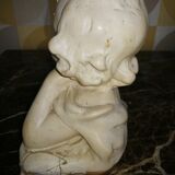 Sculpture Bust girl in plaster