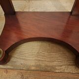 Empire style bedside table in mahogany and bronze