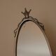 Pair of vintage mirror sconces in pewter by Svenskt Tenn