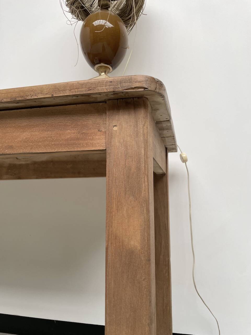 Oak console farm table 3m