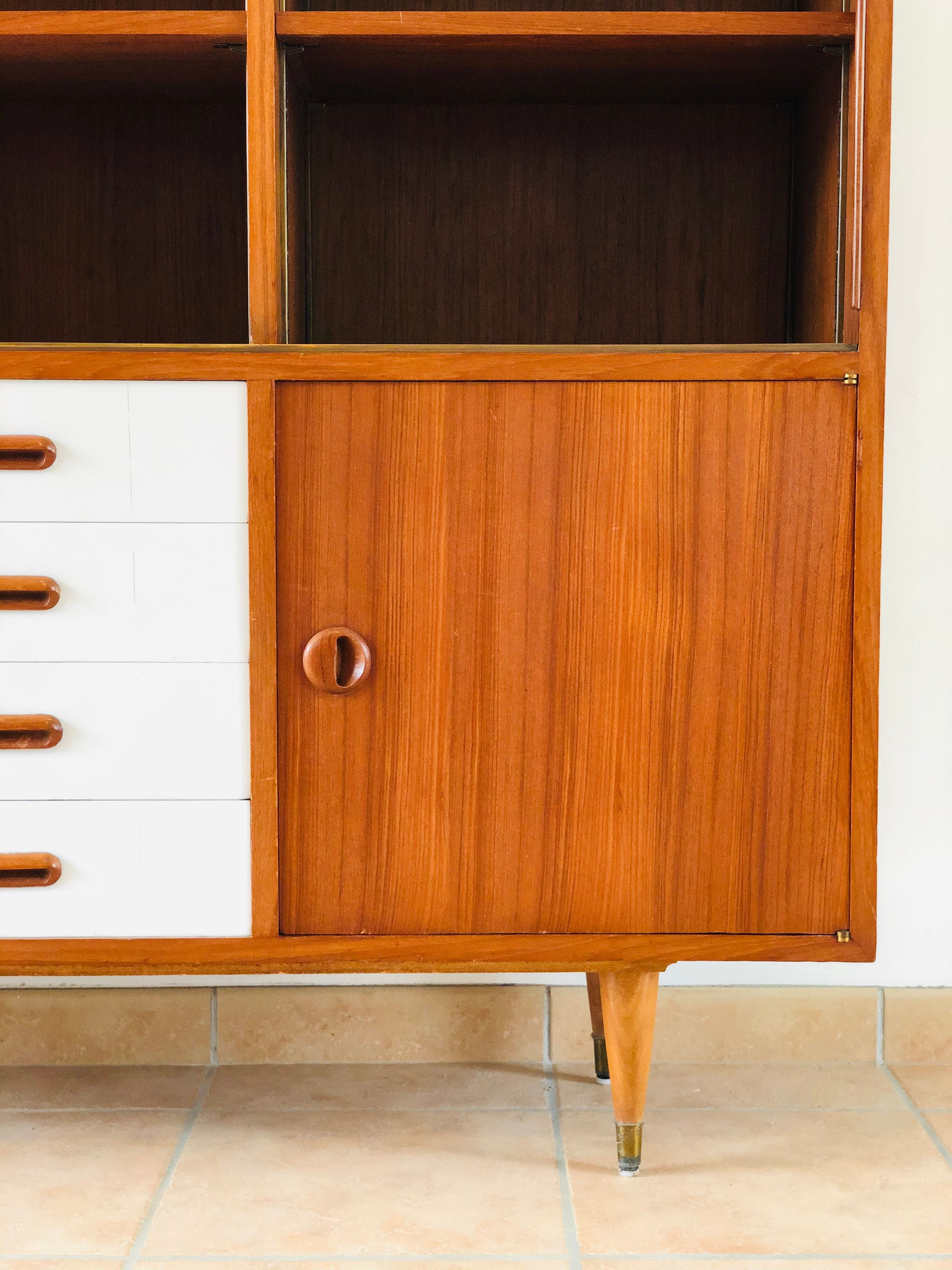 Scandinavian teak library 1960