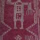 Vintage Turkish rug from Oushak, hand-woven 87x302 cm