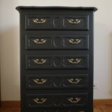 Vintage black chiffonier