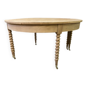 table ronde en chêne