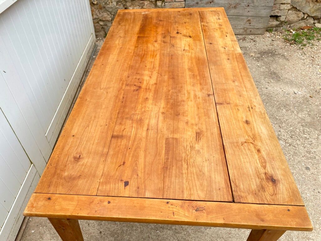 Solid wood dining farmhouse with 1 drawer 1930 156x76x72cm