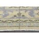 Vintage Turkish Oushak Handmade Wool Cotton Beige Runner Rug 71x315