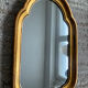 Ancien petit miroir en bois doré années 70