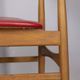 Pair of vintage 1960s chairs in wood and leather, italian design