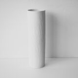 Mid-century modern Op-Art Studio Line bisque porcelain vase by Werner Schreib for Rosenthal, 1960s