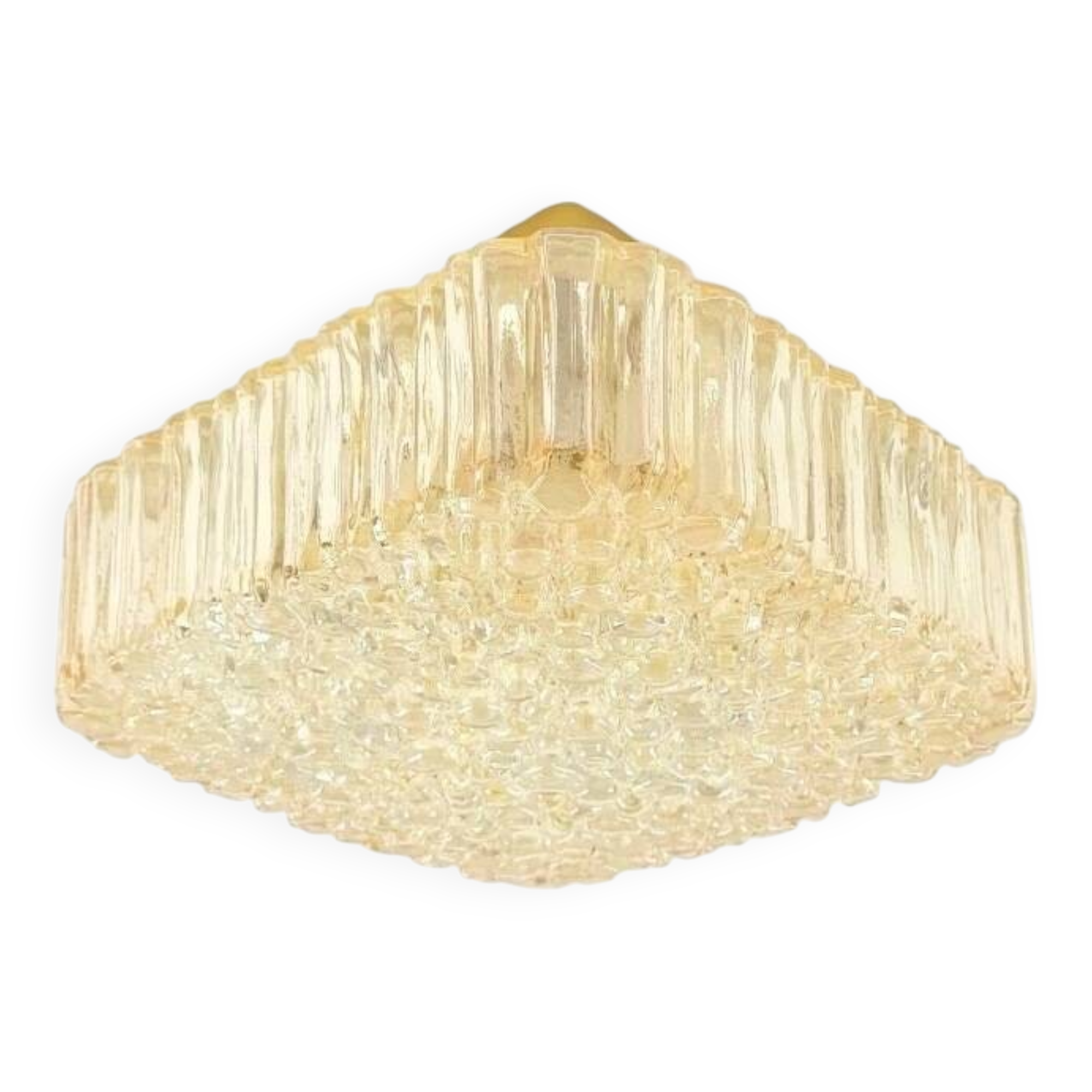 Mid Century Bubble Glass Ceiling Light By Helena Tynell for Limburg, 1970s