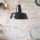 Industrial factory ceiling lamp from Wikasy A23, 1950s
