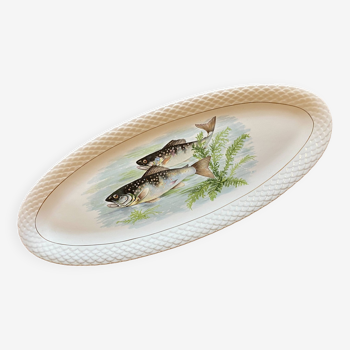 XXL vintage fish dish