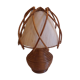 Rattan bedside lamp