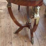 Empire-style half-moon console