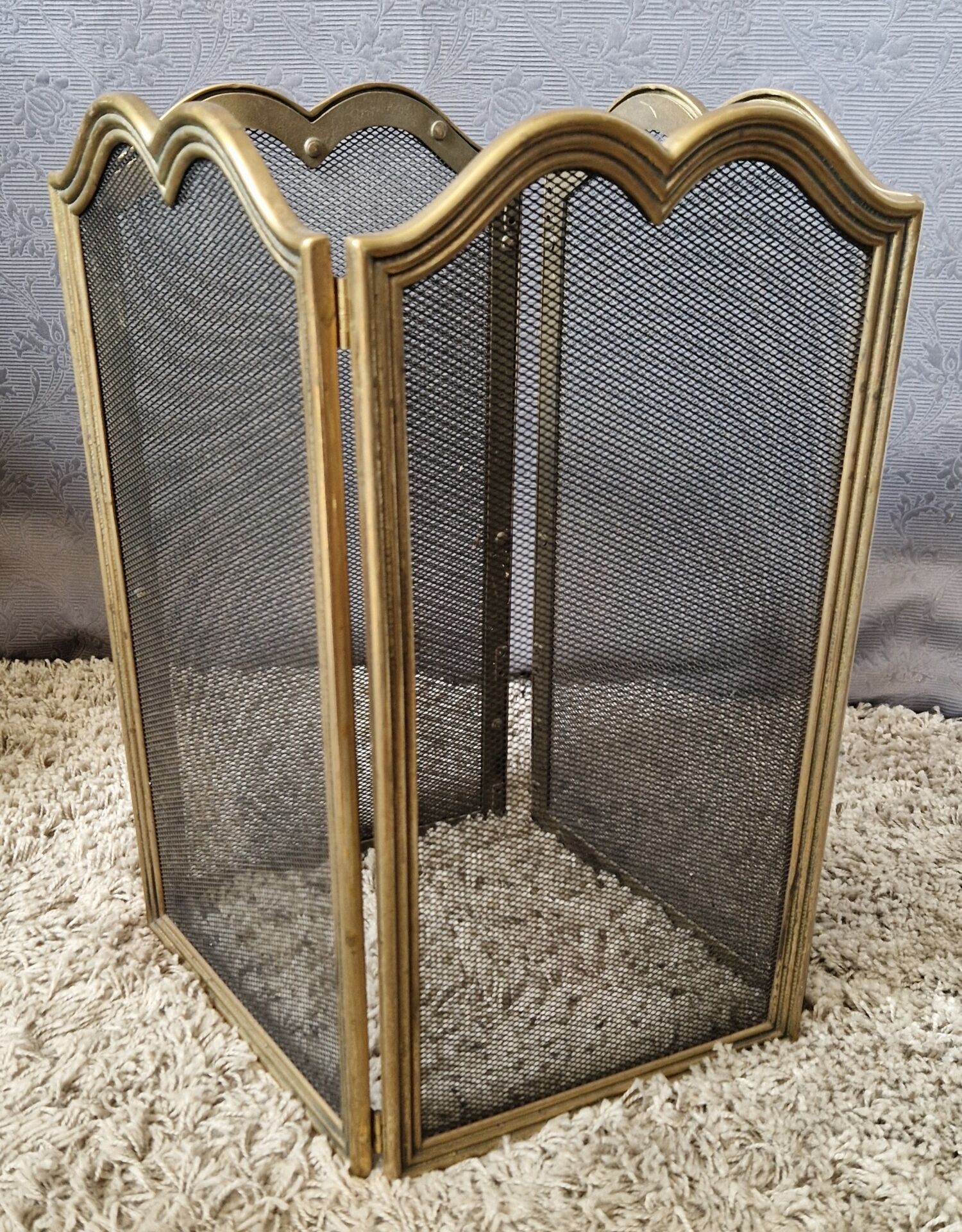 brass fire screen