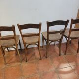 4 antique bistro chairs