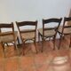 4 antique bistro chairs