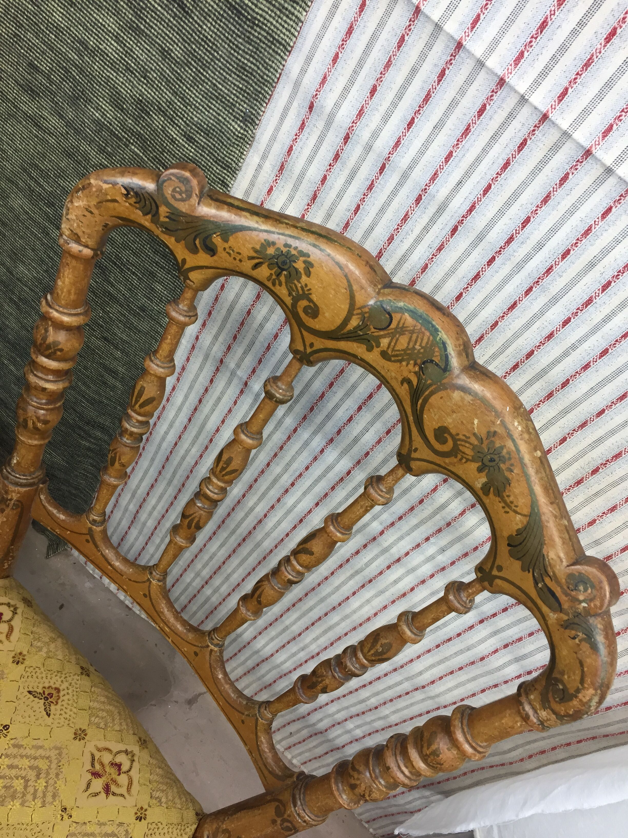 Pair of antique Napoleon style chairs